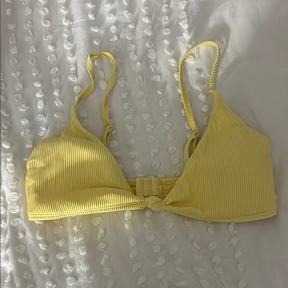 Roxy Yellow Classic Bikini Top